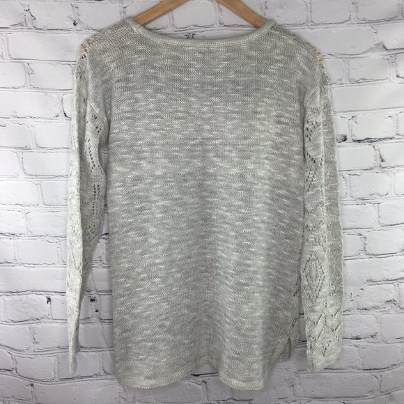 By Design lightweight crochet knit sweater - Picture 3 of 6